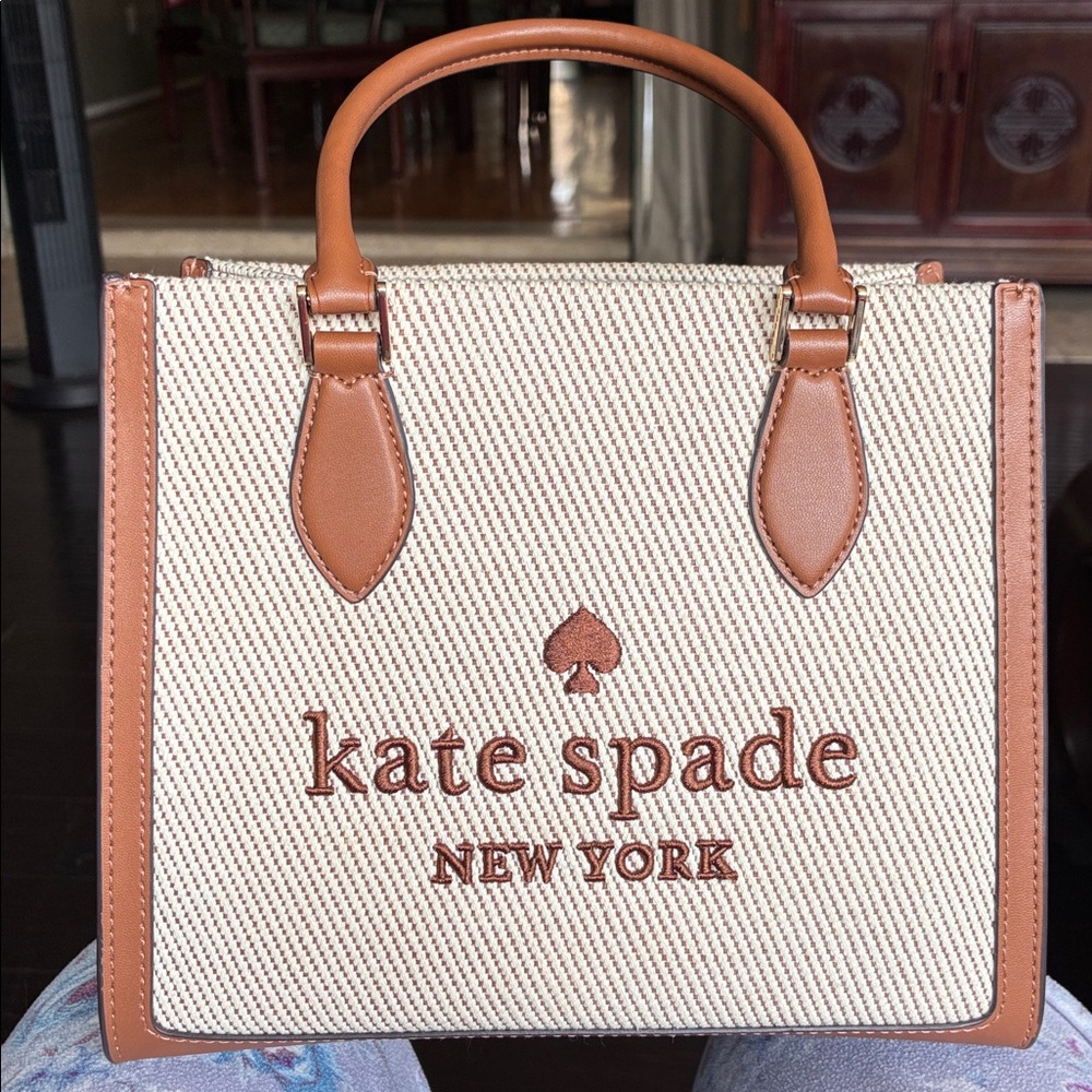 Kate Spade Ellie Small Tan and Brown Handbag crossbody
